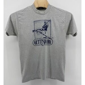 Vintage 90s Fruit of the Loom Gettysburg Civil War T-Shirt Size L Single Stitch